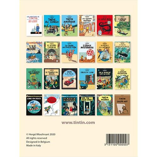 Moulinsart razglednice, set/24 - tintin couverture Slike