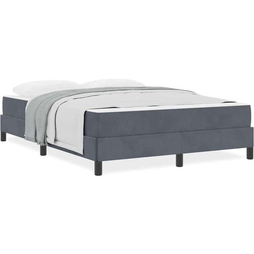 Boxspring krevet s madracem Tamno siva 160 x 200 cm Bar&amp;scaron;un Slike