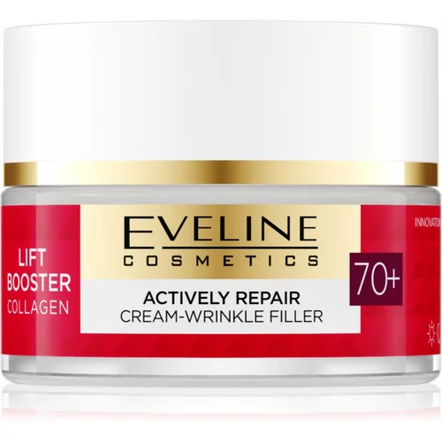 Eveline Cosmetics Lift Booster Collagen vlažilna in hranilna krema za gube 70+ 50 ml