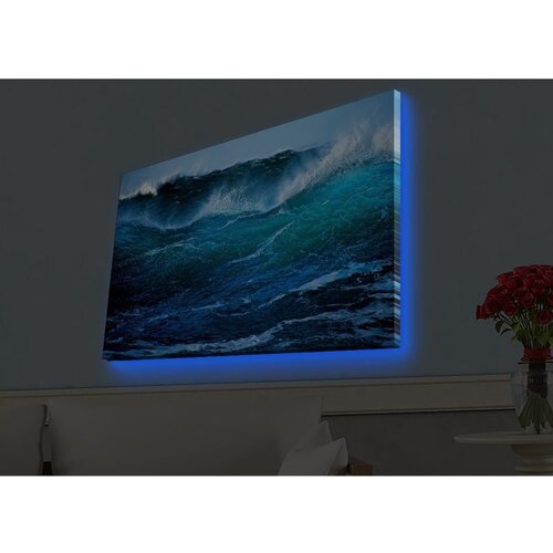 WALLXPERT Multikolorna dekorativna LED slika na platnu 4570HDACT-016 Cene