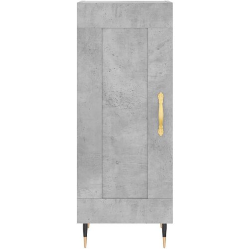  Komoda siva boja betona 34 5x34x90 cm od konstruiranog drva Slike