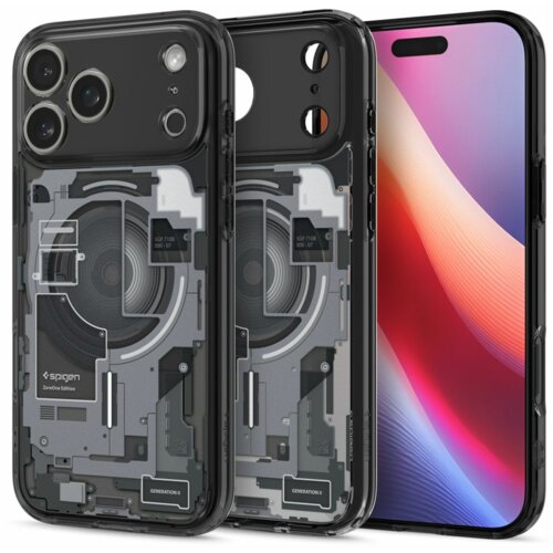 Spigen Ultra Hybrid MagSafe ovitek za iPhone 17 Pro - Zero One Black Cene