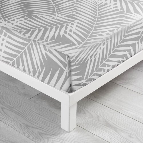 Douceur d intérieur Bela/siva napenjalna bombažna rjuha 160x200 cm Botania – Cene