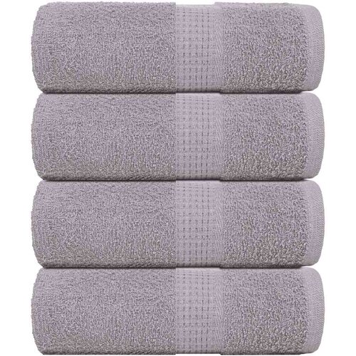 vidaXL Ručnici za goste FROGN 4 kom. Sivi 30x50 cm 360 g/m² - Siva 30 x 50 cm 4 Cene