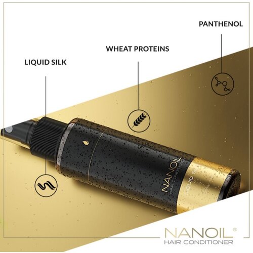 Nanoil Liquid Silk zaglađujući regenerator bez ispiranja za kosu 125 ml Slike