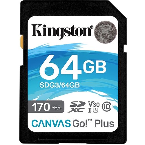 Kingston SD 64GB CanvasGoPlus SDXC,r/w:170/70MB/s SDG3/64GB Cijene