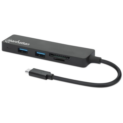  USB-C HUB 3port Manhattan 164948 3.2 G1/5Gbps/CR/Crni Cene