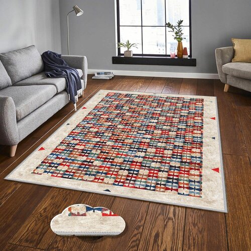  EEXFAB880 Multicolor Hall Carpet (100 x 150) Cene