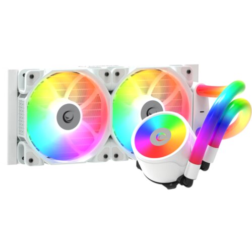 CPU hladnjak AIO Liquid RAMPAGE ICEBLADE C6 white, 72CFM, 2000RPM, ARGB, AM5/LGA1700 240mm Cijene