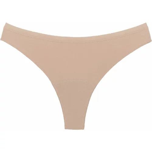 Snuggs Period Underwear Brazilian Light Tencel™ Lyocell Beige menstrualne gaćice za slabu menstruaciju veličina XS 1 kom