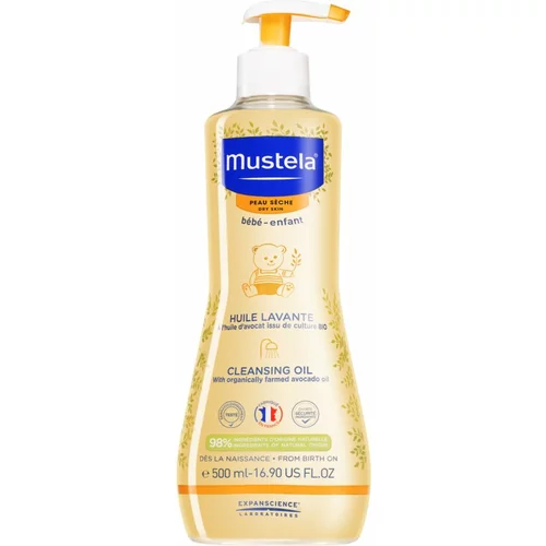 Mustela Bébé Dry Skin ulje za čišćenje za djecu od rođenja 500 ml