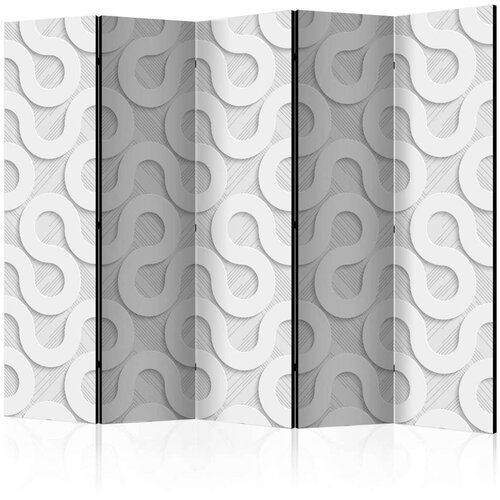 Paravan u 5 dijelova - Grey Spirals II [Room Dividers] 225x172 Slike