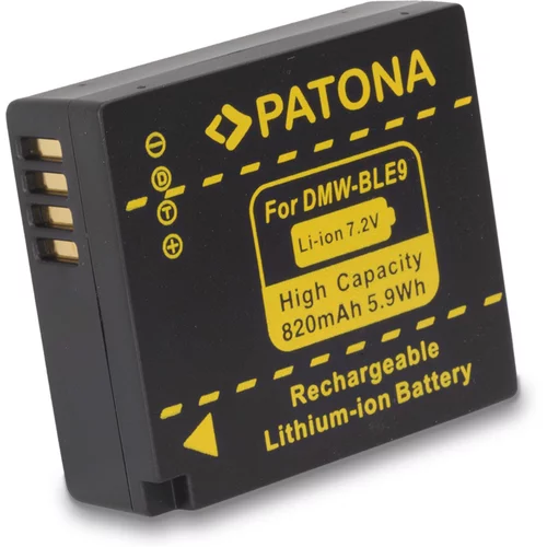 Patona Baterija DMW-BLG10 / DMW-BLE9 za Panasonic Lumix DMC-GF3 / DMC-GF6 / DMC-TZ81, 820 mAh