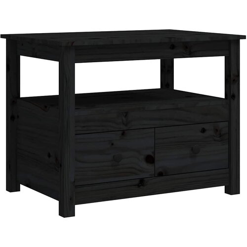  Stolić za kavu crni 71 x 49 x 55 cm od masivne borovine Cene