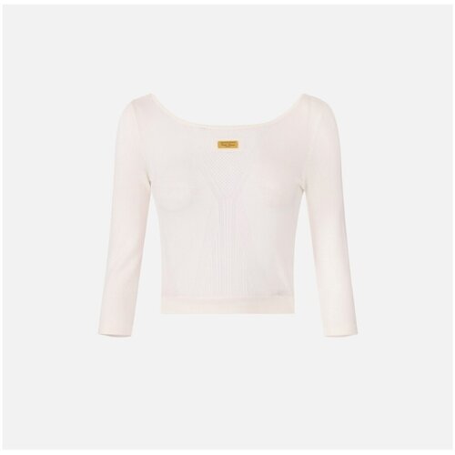 Elisabetta Franchi Majice z dolgimi rokavi MK71W61E2 Bež Slike
