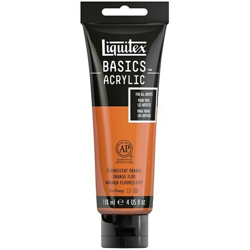 LIQUITEX Basics Akrilna boja (Fluorescentno narančasta, 118 ml) Cijene
