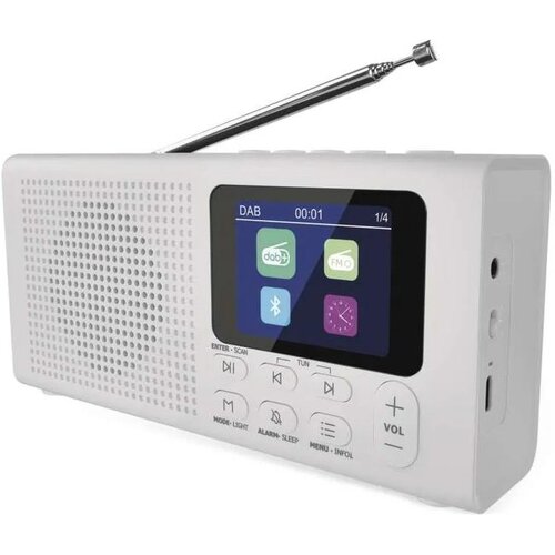 Radio DAB DAB+ FM 3W/5V/4xAA bela Cene