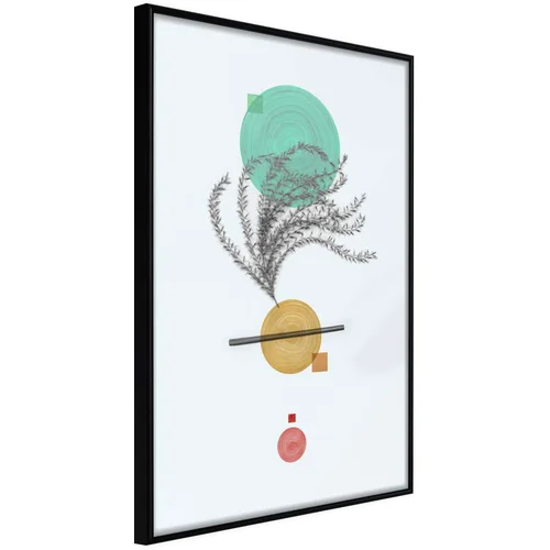  Poster - Geometric Installation with a Plant 40x60