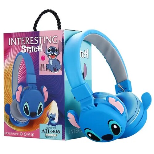  stitch bluetooth slu&amp;scaron;alice za decu - plave i roze plava Slike