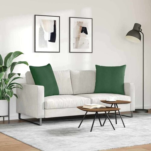 VidaXL jastučići za sofu 2 pcs tamnozelena 80 x 80 cm kordura tekstil Slike