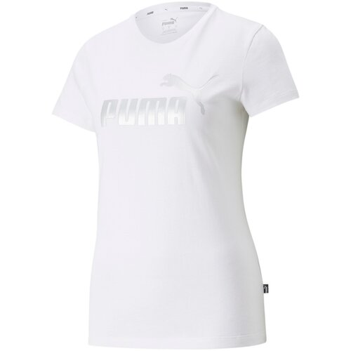 Puma Ženska kratka majica ESS+ Metallic Logo Bjela Cene