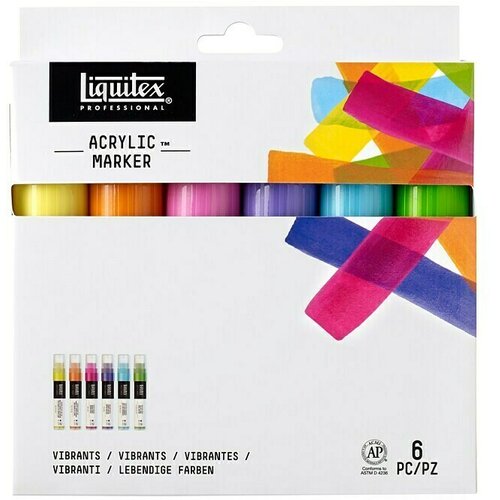 LIQUITEX Set akrilnih markerjev Liquitex (živahne barve, 6 kosov, debelina konice: 15 mm) Cene