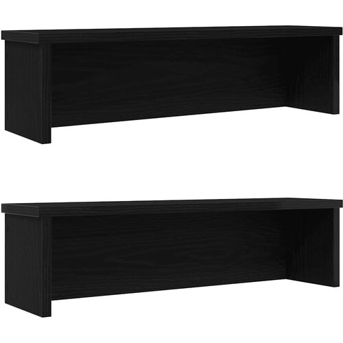 vidaXL Kuhinjski regali za zlaganje 2 kosa črn 50x15x16 cm Cene