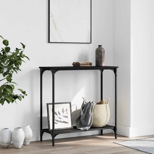  Konzolni stol crni 75 x 30,5 x 75 cm od konstruiranog drva Cene