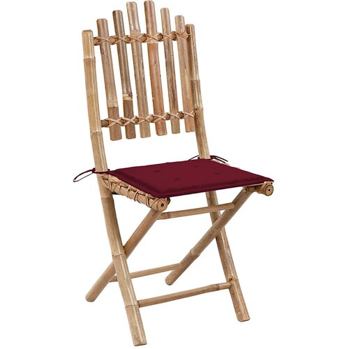 Maison Chic Zložljivi Vrtni Stoli - Stol za vrti 2 kosa z blazinami bambus JS2712, (21876406) Slike