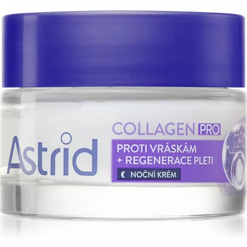 Astrid Collagen PRO noćna krema protiv svih znakova starenja s regenerirajućim učinkom 50 ml