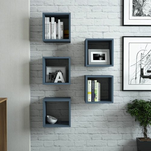 Woody Fashion Box - Blue Blue Wall Shelf Slike