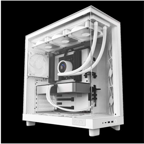 NZXT CASE H6 FLOW WHITE mini-ITX, Micro-ATX, ATX, Mid-tower, 3x fan Cijene