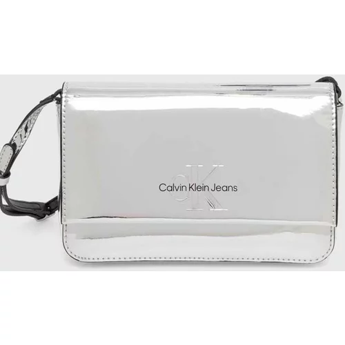 Calvin Klein Jeans Torbica srebrna barva