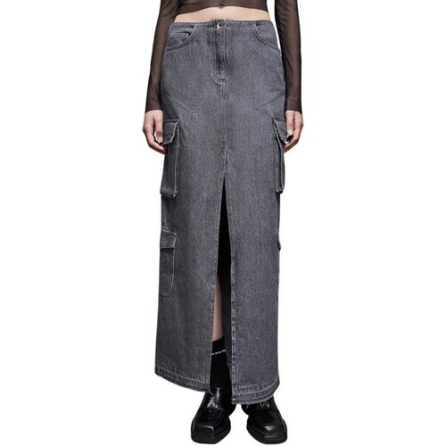 Patrizia Pepe siva maxi denim suknja PP8G0415 D080 S684 Cene