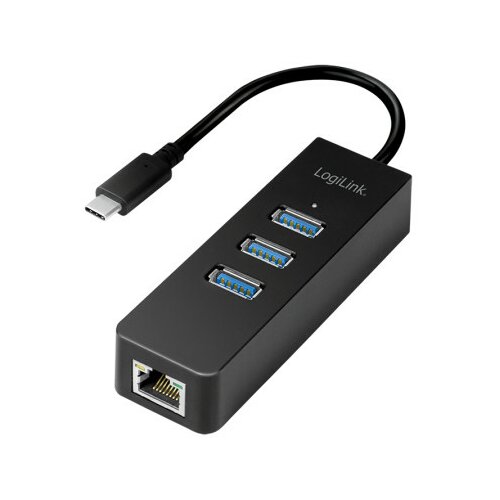 Logilink USB 3.2 Gen 1 Hub, 3-port, USB-C - gigabit ethernet ( 5101 ) Slike