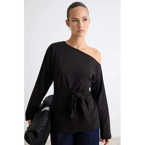 TRENDYOLMILLA Trendyol ženski majica TWOAW27TS00036, crna Cene