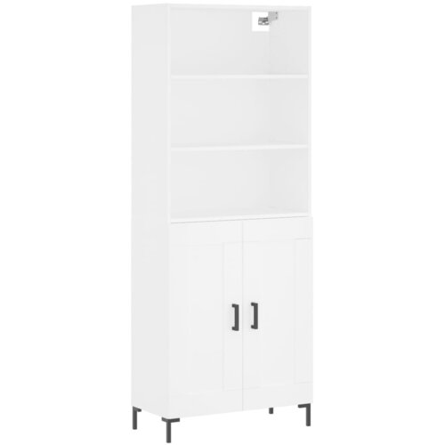 Maison Chic Visoka omara - Komoda - Predalnik bela 69,5x34x180 cm inženirski les, (21721214) Cene