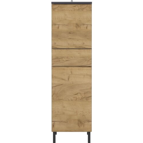 Germania Tamno sivi visoki kupaonski ormarić u dekoru hrasta 34x120 cm Salinas - Slike