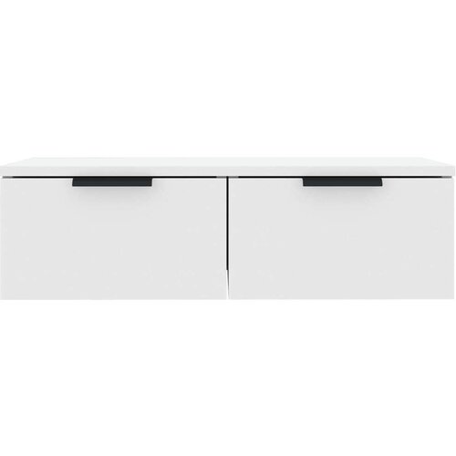 VidaXL Stenska omarica 2 kosa bela 68x30x20 cm konstruiran les Slike