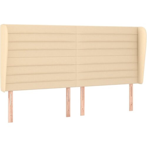 Maison Chic vzglavna omarica - nočna omarica - posteljna omarica z ušesi krem 163x23x118/128 cm blago, (21711935) Cene