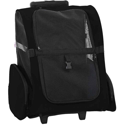 vidaXL Kolica za kućne ljubimce 3-u-1 dizajn crna 48x32x57 cm Oxford tkanina Cijene