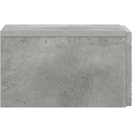  Noćni ormarić za montažu na zid Betonska siva 49 x 34,5 x 20 cm Slike