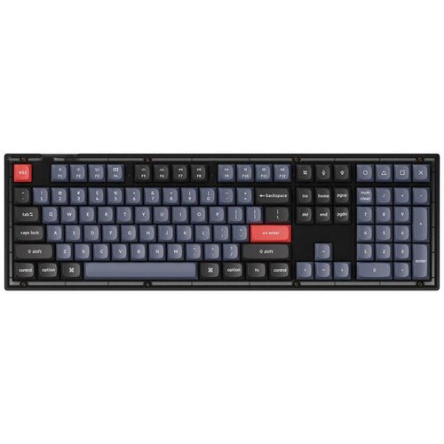KEYCHRON V6 RGB žičana mehanička tipkovnica, smeđi prekidači, UK layout Slike