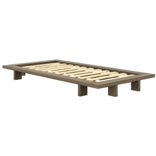 Karup Design Smeđi krevet od masivnog bora s podnicom 90x200 cm Japan &amp;ndash; Slike
