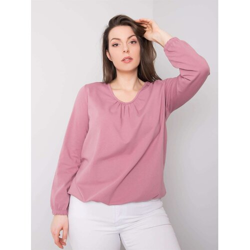 Fashion Hunters Larger pink cotton blouse Slike