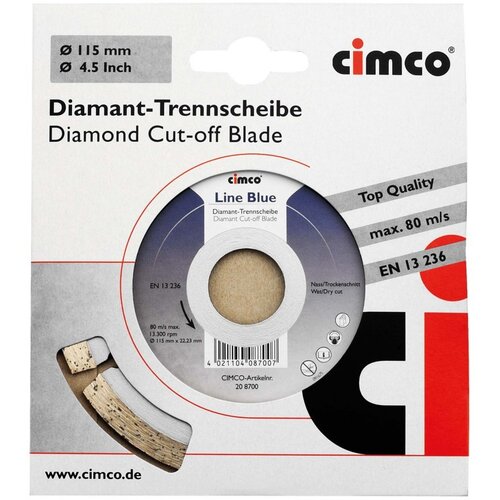 Cimco Diamanttrennscheibe D=125mm 208702: diamantna rezalna plošča premera 125mm 208702., (20786564) Cene