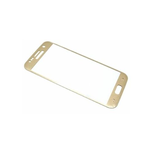 Folija za zastitu ekrana GLASS za Samsung G930 Galaxy S7 zakrivljena Gold sa sljokicama Slike