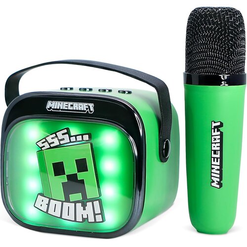 OTL Minecraft Popsing LED Light Up brezžični karaoke zvočnik z mikrofonom Cene