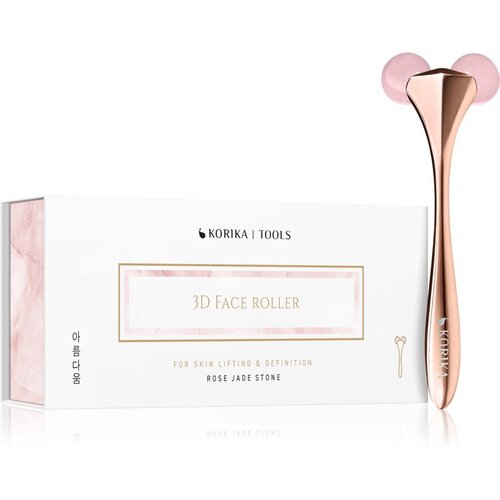 KORIKA Tools 3D Face Roller Rose Jade Stone valjček za masažo za obraz Rose Jade Stone Cene
