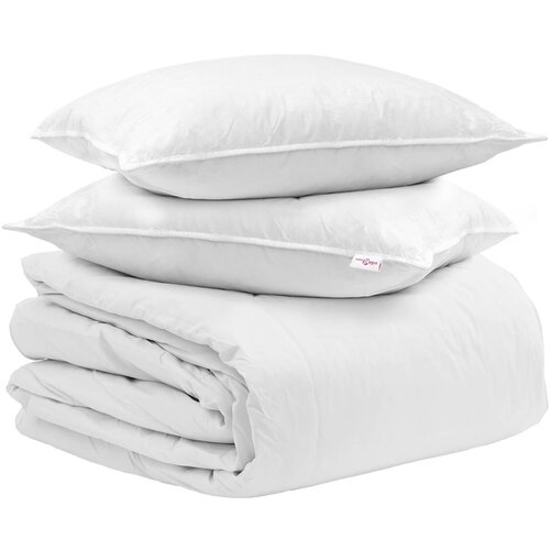 vidaXL Komplet odej z blazino 3 pcs Bela Perje, (5000147891) Cene